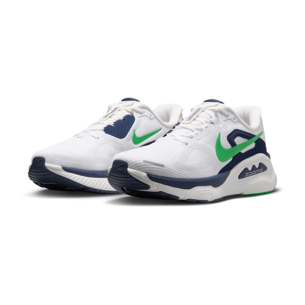 Nike Structure Plus - White/Green Spark/Midnight Navy