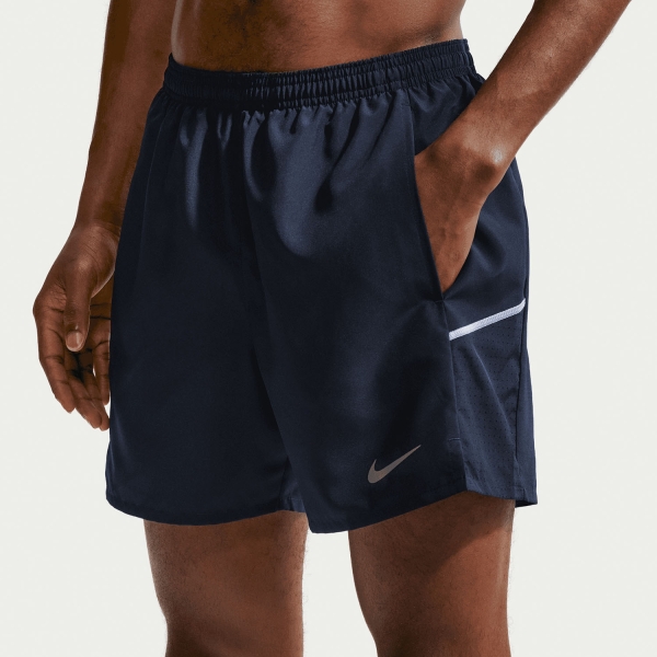 Men's Running Shorts Nike Miler 2 in 1 5in Shorts  Midnight Navy/Reflective Silver IF2044410