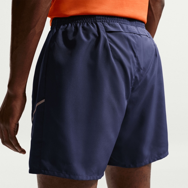 Nike Miler 2 in 1 5in Shorts - Midnight Navy/Reflective Silver