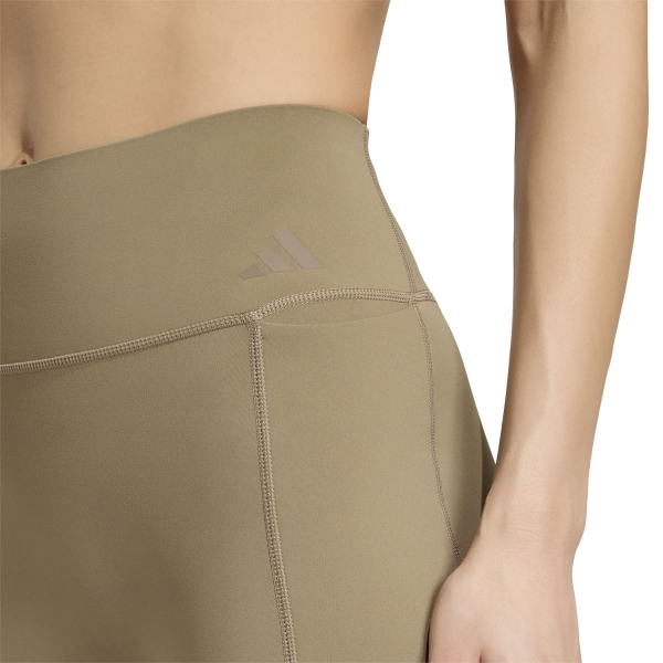 adidas Optime Contour Capri Tights - Khaki Six