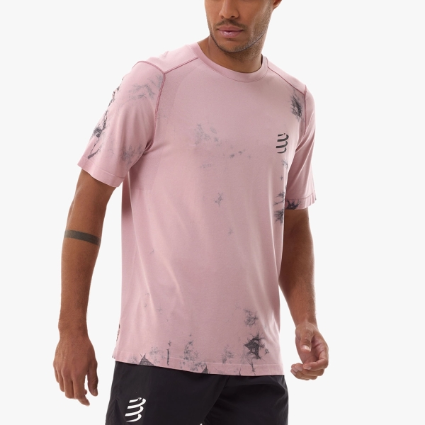 Men's Running T-Shirt Compressport Performance Eat My Dust! TShirt  Zephyr Tie Dye ATSM13493147