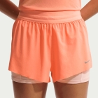 Nike Swift 2 in 1 2.5in Shorts - Orange Pulse/Reflective Silver