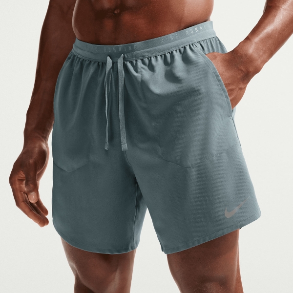 Men's Running Shorts Nike Stride 2 in 1 7in Shorts  Mineral Slate/Reflective Silver IF2036382
