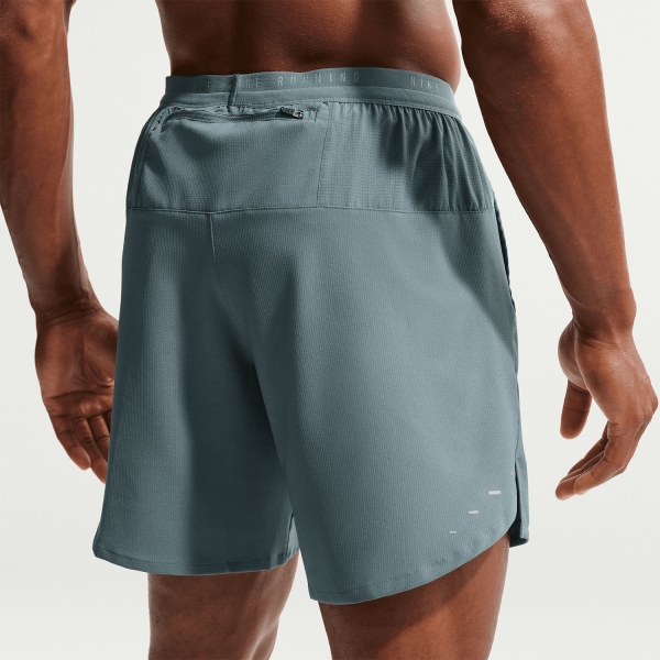 Nike Stride 2 in 1 7in Shorts - Mineral Slate/Reflective Silver