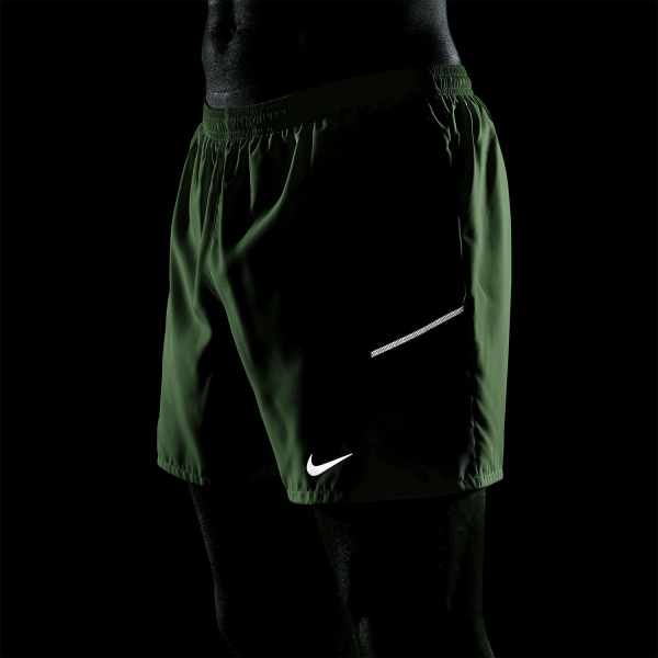 Nike Miler 2 in 1 5in Shorts - Illusion Green/Cucumber Calm/Reflective Silver