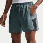 Nike Miler 2 in 1 5in Shorts - Mineral Slate/Reflective Silver