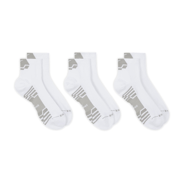 Socks Nike Everyday Elevated Sport Ankle x 3 Socks  White/Grey IH8552901