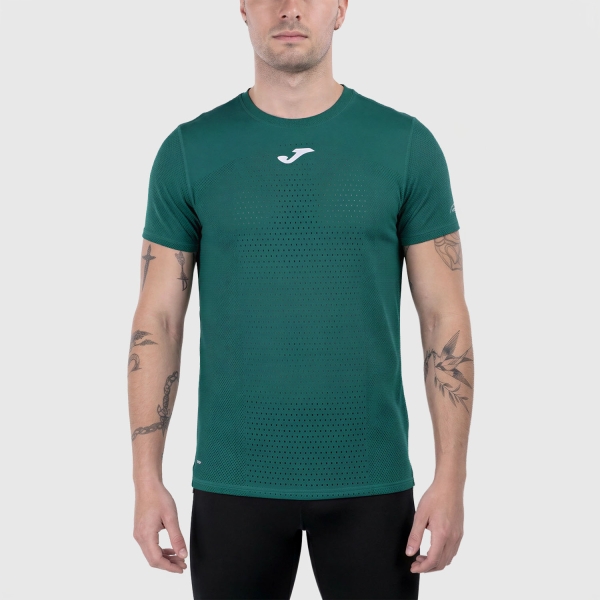 Men's  Short Sleeve Trail Running Shirts Joma Marathon II TShirt  Green/Turquoise 104421.346