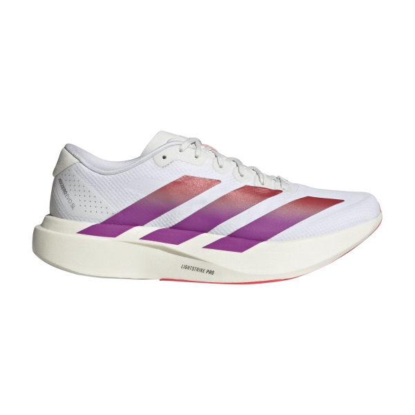 Men's Performance Running Shoes adidas ADIZERO Evo SL WOVEN  FTWR White/Lucid Red/Crystal White KI2823