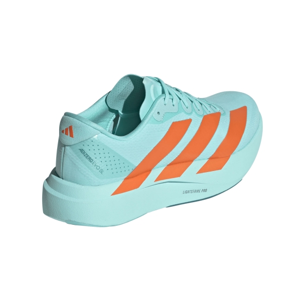 adidas ADIZERO Evo SL WOVEN - Flash Aqua/Impact Orange/Arctic Fusion