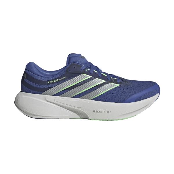 Men's Structured Running Shoes adidas Supernova Solution 3  Dual Indigo/Tech Grey Metallic/Lime Burst KK1915