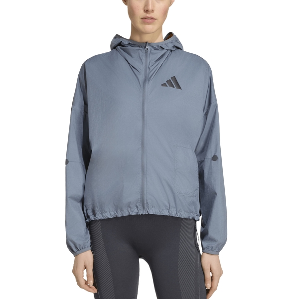 Women's Running Jacket adidas ADIZERO Blaze Jacket  Onix KV6682