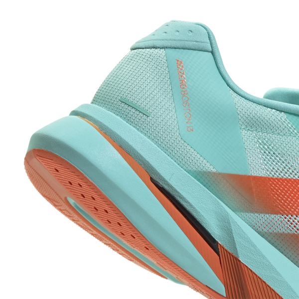 adidas ADIZERO Boston 13 - Flash Aqua/Impact Orange/Iron Metallic