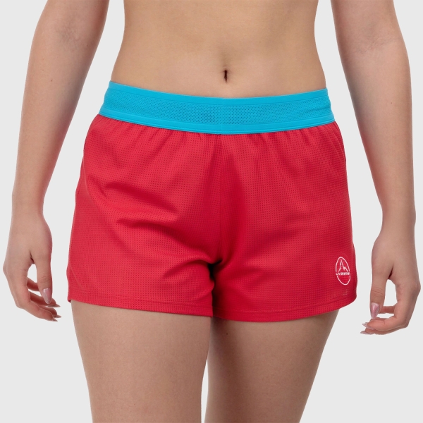 Women's Shorts Trail Running La Sportiva Pure 3in Shorts  Hibiscus/White ZARS035P02W00