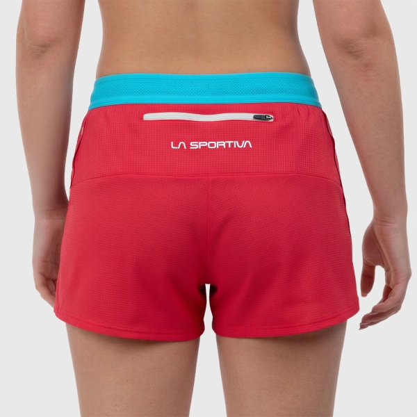 La Sportiva Pure 3in Shorts - Hibiscus/White