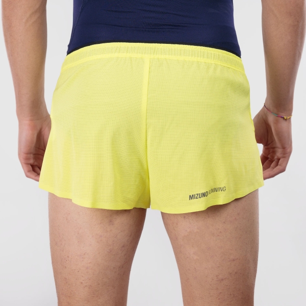 Mizuno Tech Light 1.5in Shorts - Lightning Yellow