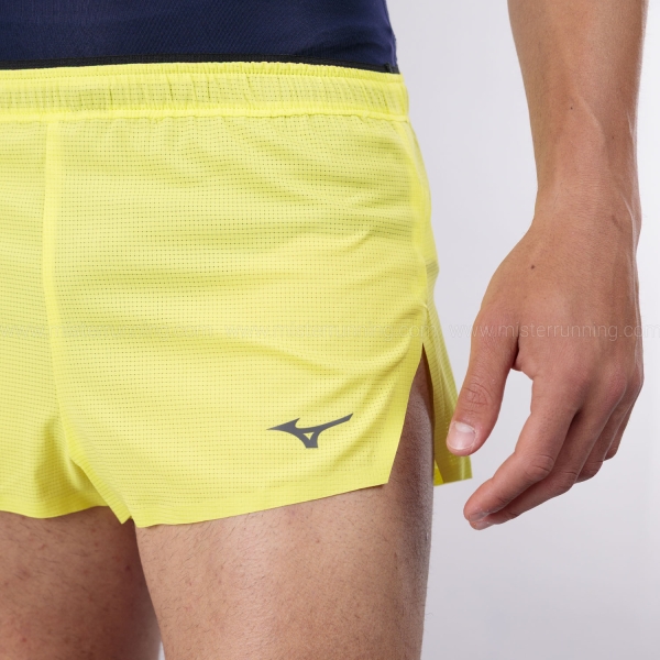 Mizuno Tech Light 1.5in Shorts - Lightning Yellow