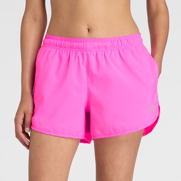 Women's Running Shorts New Balance Performance 3in Shorts  Pink Heat WS41226AAB
