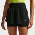 Nike Flow 2 in 1 2.5in Shorts - Black/Reflective Silver