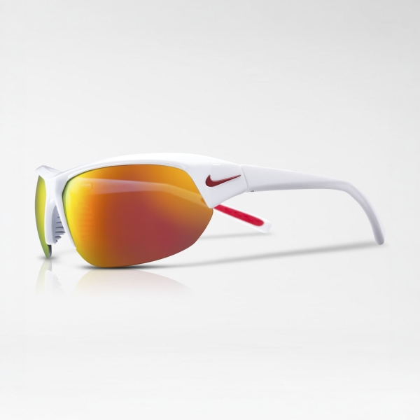 Running Sunglasses Nike Skylon Ace Sunglasses  White/Grey/Red Mirror NKIU8046XNN106