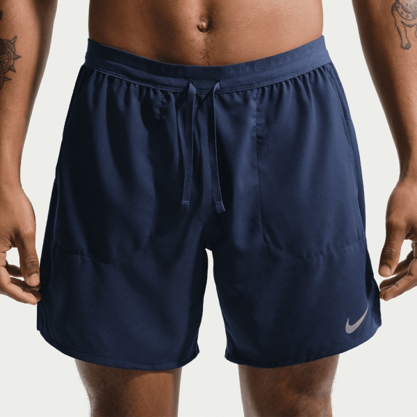 Men's Running Shorts Nike Stride 2 in 1 7in Shorts  Midnight Navy/Reflective Silver IF2036410