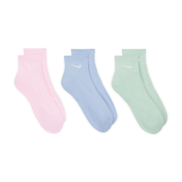 Socks Nike Everyday Cushion x 3 Socks  Pink/Blue/Green SX7667906