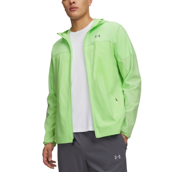 Men's Running Jacket Under Armour Velociti Pro Storm Jacket  Lumos Lime 60058970712