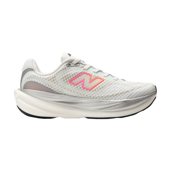 Women's Neutral Running Shoes New Balance 1080 v15 Breathe  White/Pink Heat/Tangerine Heat W10809PJ