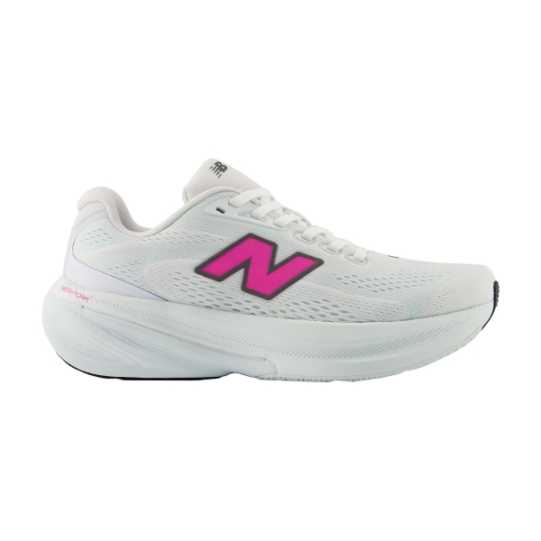 Woman's Structured Running Shoes New Balance Fresh Foam X 860 v15  White/Pink Heat/Glint Blue W8601LO