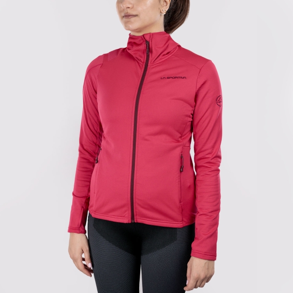 Women's Outdoor Jacket and Shirt La Sportiva Chill Thermal Pro Hoodie  Azalea/Redwood ZAHF015P19R25
