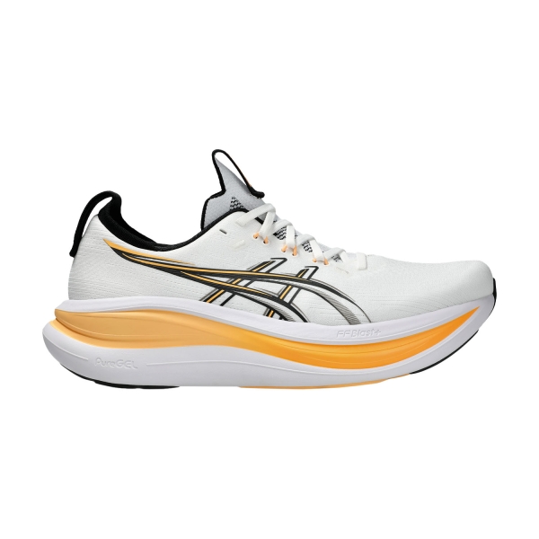 Men's Neutral Running Shoes ASICS GEL Nimbus 28  White/Stadium Orange 1011C127102