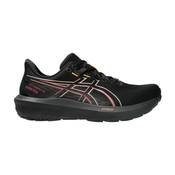 Men's Structured Running Shoes ASICS GT1000 15 GTX  Black/Graphite Grey 1011C233001