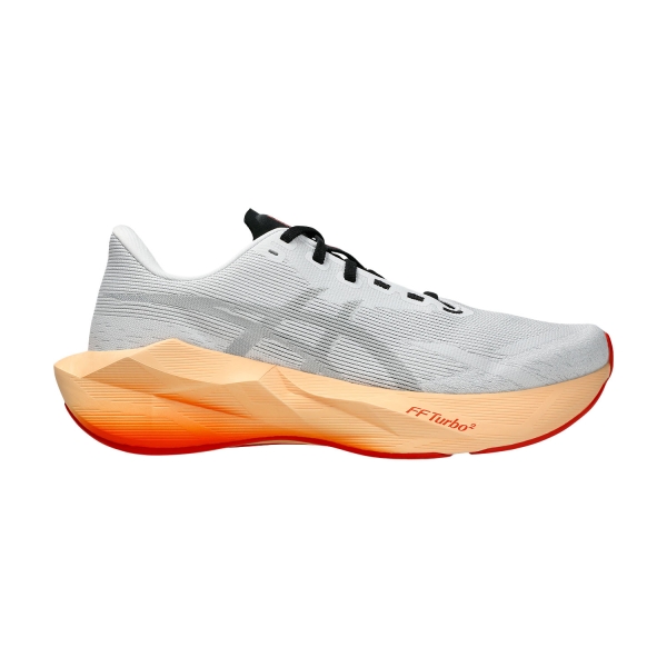 Men's Performance Running Shoes ASICS Novablast 6  White/Orange Glow 1011C243102