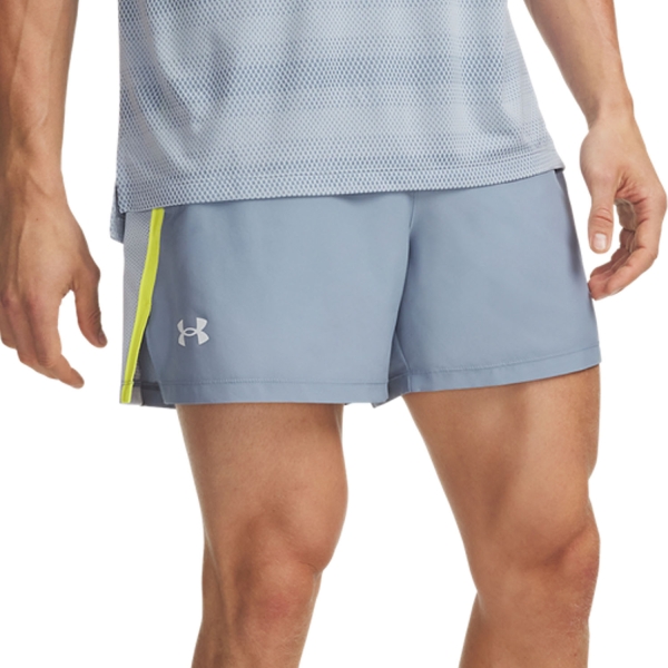 Men's Running Shorts Under Armour Launch 5in Shorts  Blue Wind/Flash Light/Reflective 13826170448