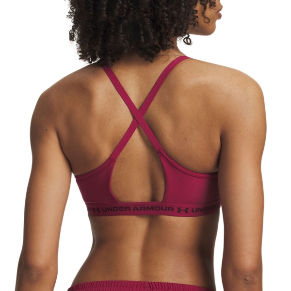 Under Armour Crossback Low Sports Bra - Claret/Ox Blood