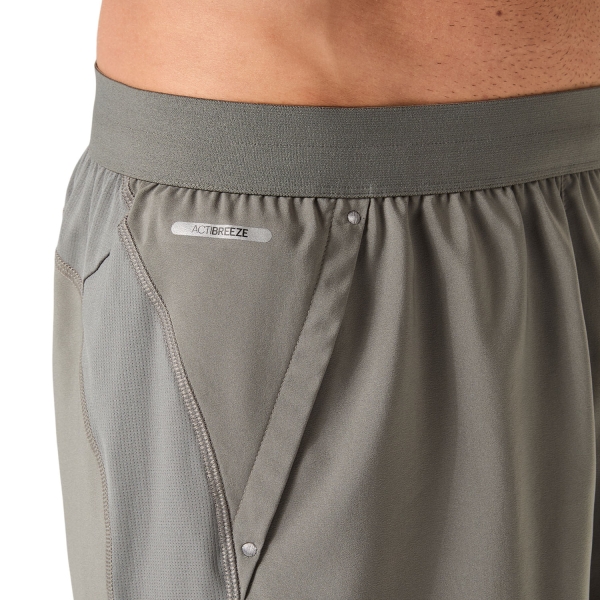 ASICS Road Logo 5in Shorts - Truffle Grey