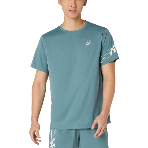 Men's Running T-Shirt ASICS Icon TShirt  Foggy Teal 2011D458402
