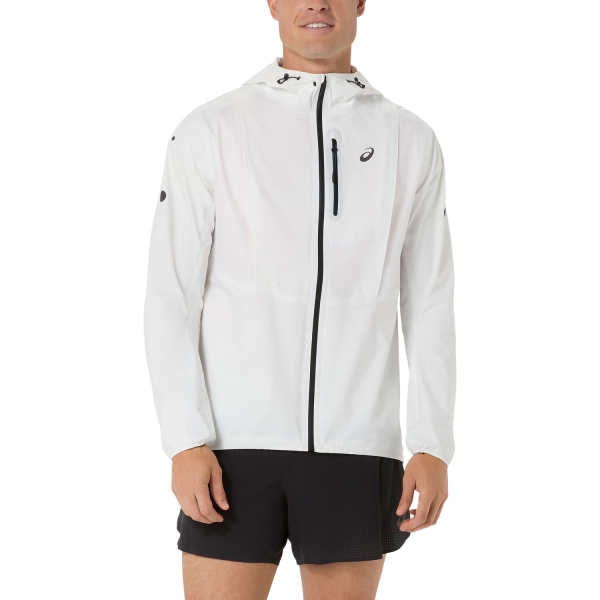 Men's Trail Running Jackets ASICS Fujitrail Elite Jacket  Cream 2011D583100