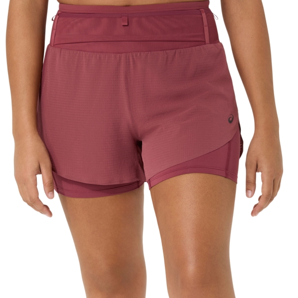 Women's Shorts Trail Running ASICS Fujitrail Elite 4in Shorts  Brisket Red 2012D485600