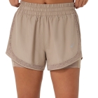 ASICS Nagino 2 in 1 4in Shorts - Greige