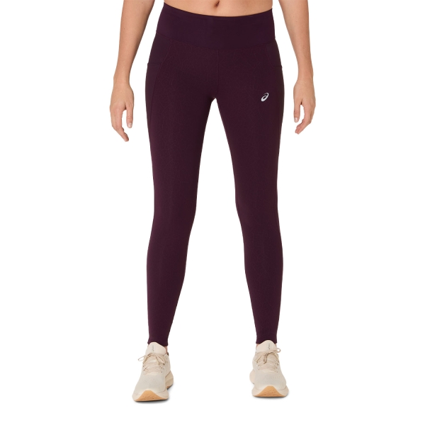 Women's Running Tights ASICS Nagino Tights  Dark Aubergine 2012D494500