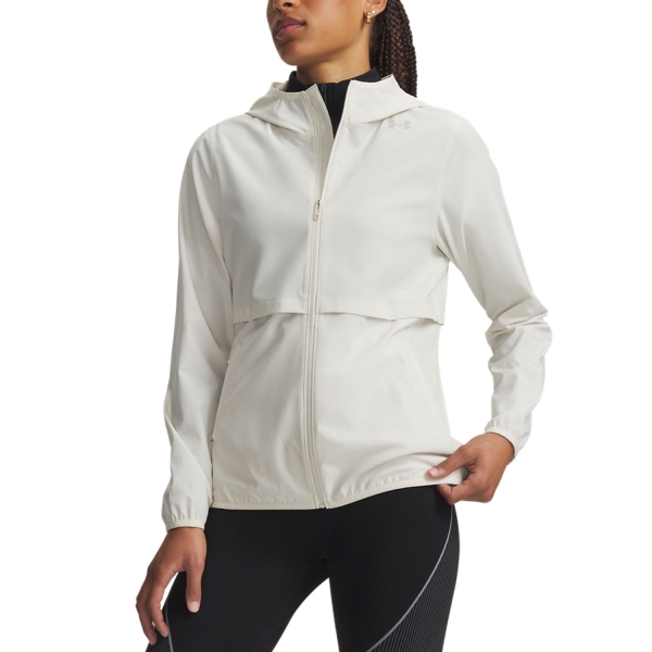 Women's Running Jacket Under Armour Velociti Pro Storm Jacket  Stone/Reflective 60095420279