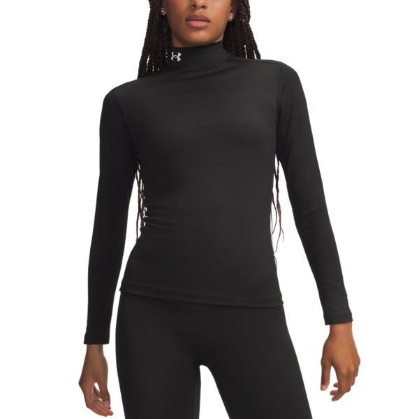 Women's Running Shirt Under Armour ColdGear Shirt  Ultimate Black/White 60136650008