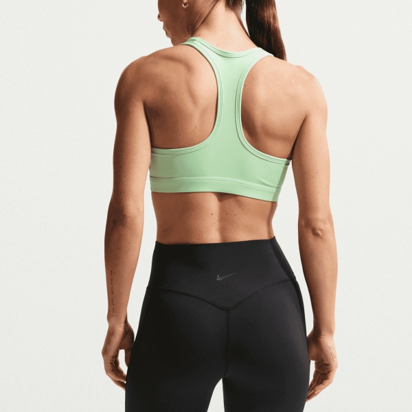 Nike Swoosh Sports Bra - Cucumber Calm/White