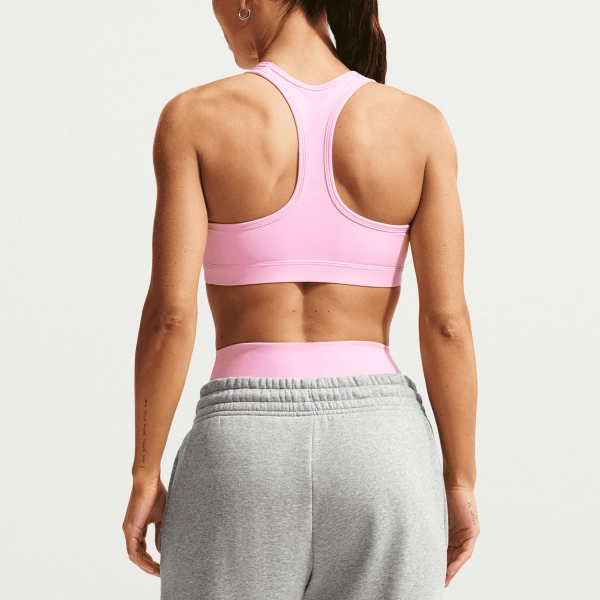 Nike Swoosh Sports Bra - Pink Rise/White