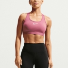 Nike Swoosh Sports Bra - Pink Smoke/White