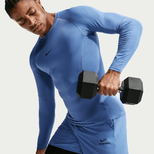Nike Dri-FIT Logo Shirt - Indigo Storm/Black
