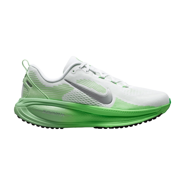 Women's Neutral Running Shoes Nike Vomero 18  White/Metallic Silver/Illusion Green HM6804117
