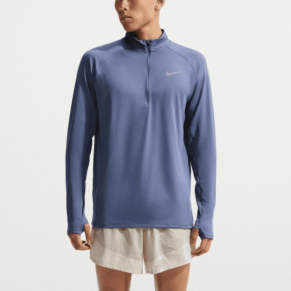 Men's Running Shirt Nike Stride Shirt  Diffused Blue/Reflective Silver HV2180491