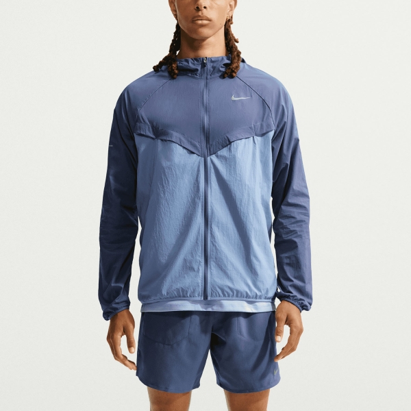 Men's Running Jacket Nike DriFIT UV Stride Jacket  Diffused Blue/Work Blue/Reflective Silver HV4548491